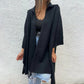 Women's Casual Lapel Solid Color Coat