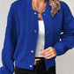 Solid colour cardigan with buttons