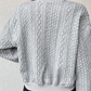 Solid colour cardigan with buttons