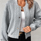 Solid colour cardigan with buttons