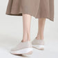 Women Shoes Comfy Elastic Mesh Round Toe Slip On