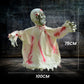 Sound & Touch-Activated Halloween Scary Swinging Ghost Prop Set