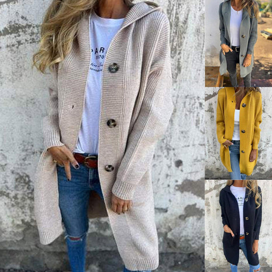 🍂Autumn Special Offer 50% OFF💓Button-down cardigan with hood for women
