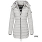 Winter women's mid-length padded jacket warm  hooded jacket