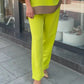 49%Reduction🔥 Elegant long-sleeved round-neck trouser set with straight legs.