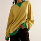 Women's Color Block Pullover Top