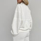 Half-Zip Sweatshirt & Wide-Leg Sweatpants 2-Piece Set