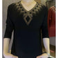 🔥【M-4XL】2024 High quality winter velvet long sleeve t-shirt with rhinestones, warm and fashionable