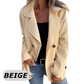 Women's Faux Tweed Casual Lapel Long Sleeve Coat（50% OFF）