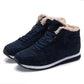 Ideal Gift - Unisex Faux Plush and Thick Winter Shoes