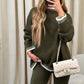 49 % OFF🔥Solid Color Casual Knitted Two-piece Set