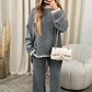 49 % OFF🔥Solid Color Casual Knitted Two-piece Set