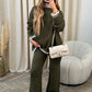 49 % OFF🔥Solid Color Casual Knitted Two-piece Set