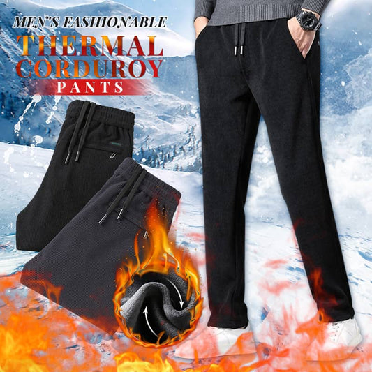 2024 New Men's Fashionable Thermal Corduroy Pants