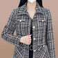 【Elegant Gift For Her】 Women's Houndstooth Print Blazer