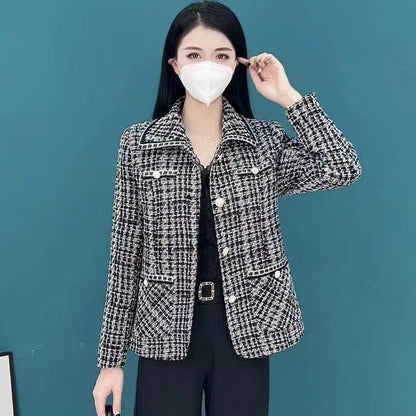 【Elegant Gift For Her】 Women's Houndstooth Print Blazer