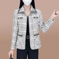 【Elegant Gift For Her】 Women's Houndstooth Print Blazer