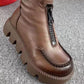 Women's Retro PU Leather Warm Short Boots（49% OFF）