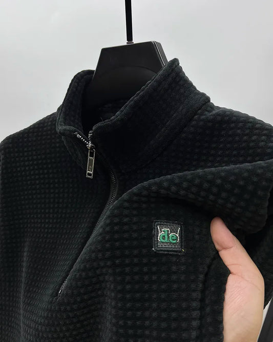 Premium Half-Zip Alpaca Fleece Pullover