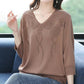 Nice Gift! Women’s Vintage V-neck Beaded Pullover Shirt