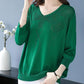 Nice Gift! Women’s Vintage V-neck Beaded Pullover Shirt