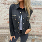 🔥Limited Time 45% OFF🔥Women's Faux Suede Button-Down Utility Jacket