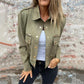 🔥Limited Time 45% OFF🔥Women's Faux Suede Button-Down Utility Jacket
