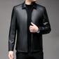 🔥Limited time 56% off sale🔥 Men's Casual Business Lapel PU Leather Jacket