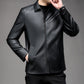 🔥Limited time 56% off sale🔥 Men's Casual Business Lapel PU Leather Jacket