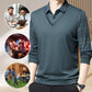 🔥Men's Fake Two Piece Lapel Long-Sleeve Tops