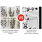 9 PCS Reusable Leaf Stencil for Painting