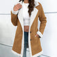 🧥Women’s Mid-length Button-down Lapel Collar Coat with Sherpa Lining