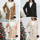🧥Women’s Mid-length Button-down Lapel Collar Coat with Sherpa Lining