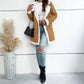 🧥Women’s Mid-length Button-down Lapel Collar Coat with Sherpa Lining