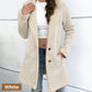 🧥Women’s Mid-length Button-down Lapel Collar Coat with Sherpa Lining