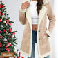 🧥Women’s Mid-length Button-down Lapel Collar Coat with Sherpa Lining