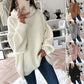 🌸Women’s Oversized Turtleneck Solid Color Knit Sweater
