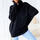 🌸Women’s Oversized Turtleneck Solid Color Knit Sweater