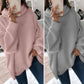 🌸Women’s Oversized Turtleneck Solid Color Knit Sweater