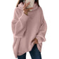 🌸Women’s Oversized Turtleneck Solid Color Knit Sweater