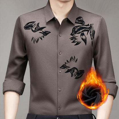 Nice Gift! Men's Casual Thickened Warm Fleece Shirt