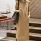 Fashion hooded sweatshirt solid color casual dress
