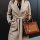 Women’s Faux Woolen Trench Coat