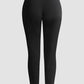 FAUX LEATHER PANTS WITH CONTRASTING TRIM AND ZIP