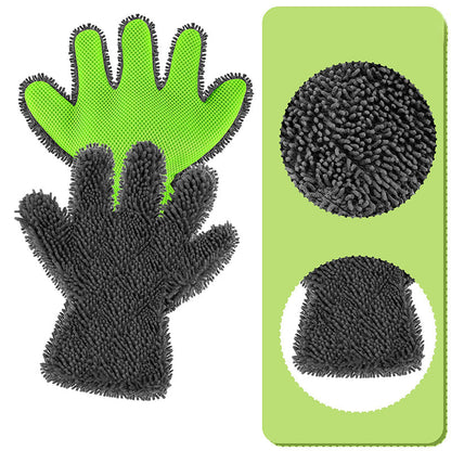 🔥Buy 1 Get 1 Free🎁Double-sided five-finger car wash gloves