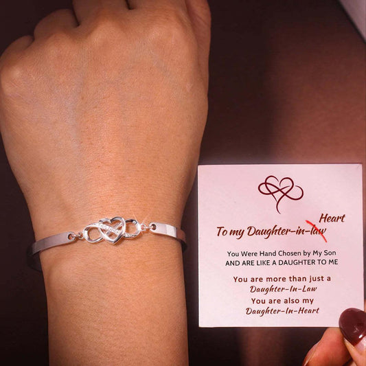 FOR BONUS DAUGHTER - ALWAYS SHINE LIKE THE BRIGHTEST STAR INFINITY BRACELET