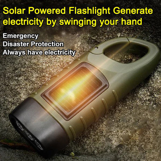 🔥🖤Black Friday Sale:50% OFF🔥High Brightness Portable Outdoor Solar Powered Flashlight