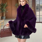 Women's Fluffy Poncho Shawl