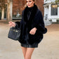 Women's Fluffy Poncho Shawl