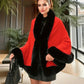 Women's Fluffy Poncho Shawl